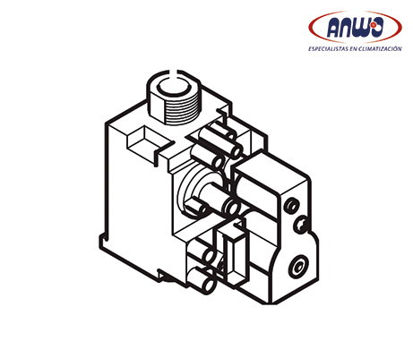 VALV.GAS SIT SIGMA 848 - BAXI LUNA DUOTEC MP 1.50-1.60-1.70